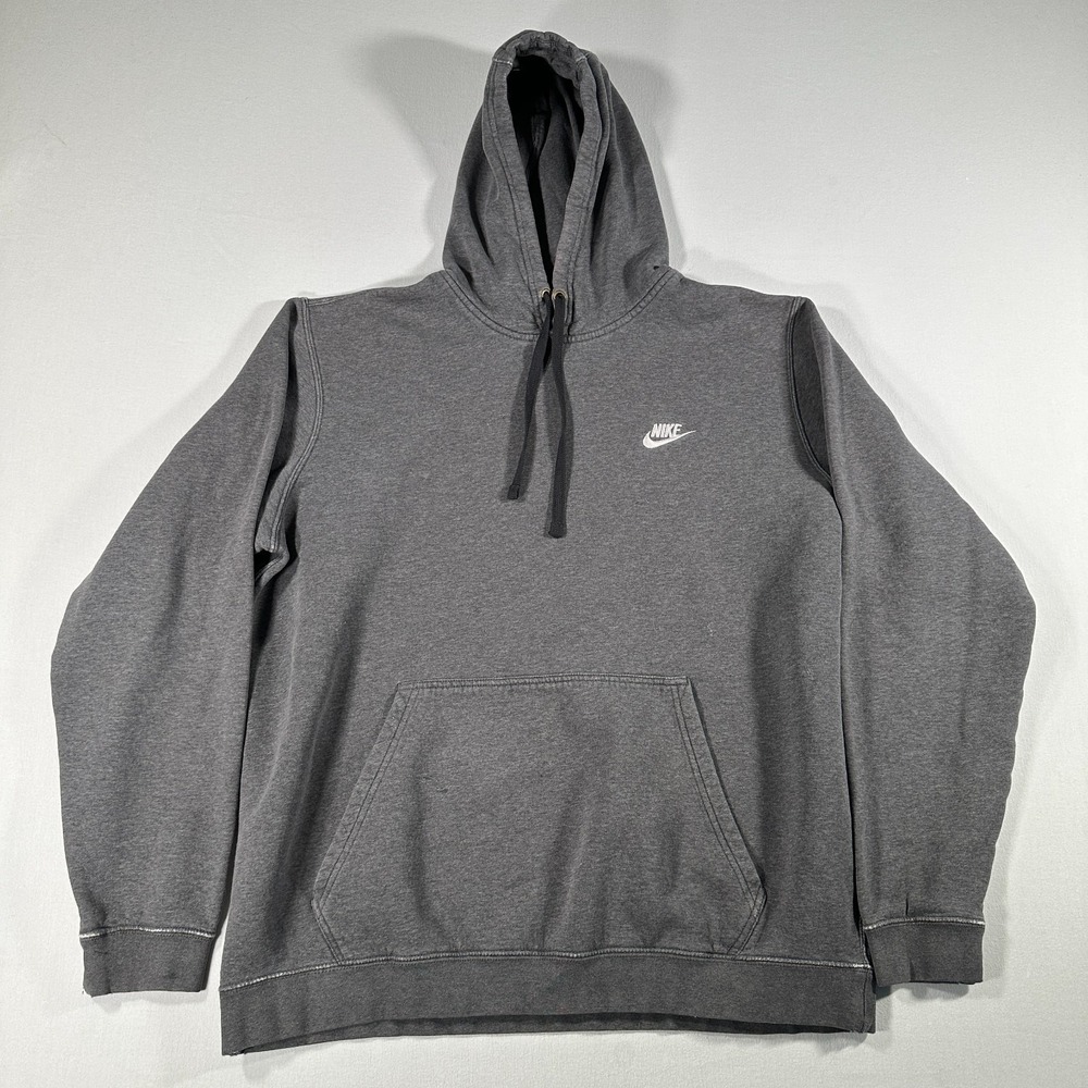 Nike Sportswear Club Pullover Fleece Men's Hoodie Gray 804346-071 Size XL